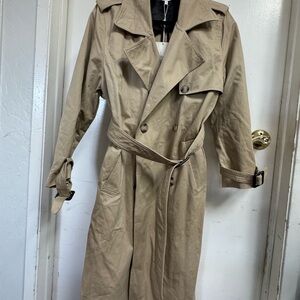 Bohme Tan Trench Coat size small